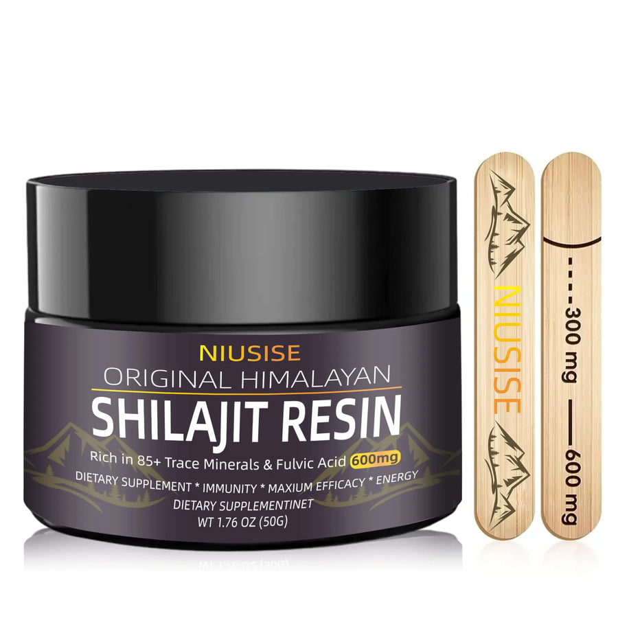 NIUSISE Shilajit Pure Himalayan Organic 600 Mg Shilajit Supplement 50 Grams Shilajit Resin Organic Gold Grade Nature Shilajit for Energy Support 1 Pack